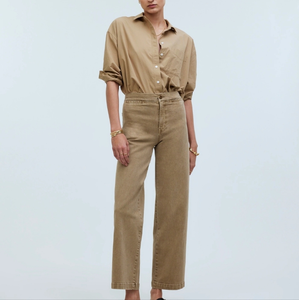 Madewell | The Emmett Wide-Leg Crop Pant: Welt Pocket Edition Size 23